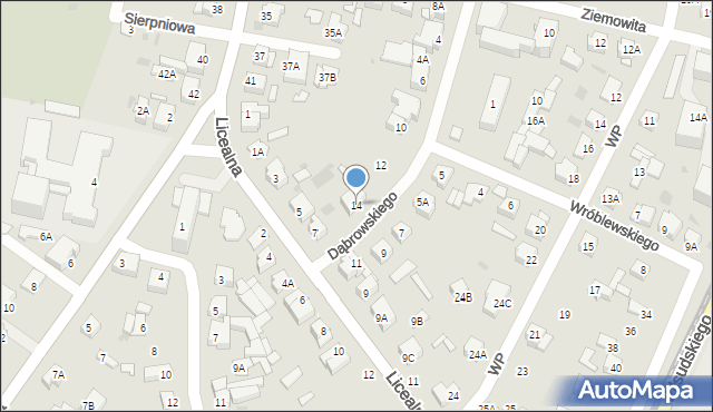 Sochaczew, Dąbrowskiego Jarosława, gen., 14, mapa Sochaczew