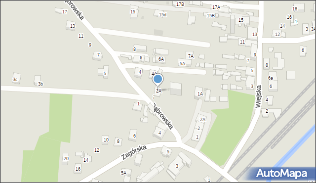 Sosnowiec, Dąbrowska, 2A, mapa Sosnowca