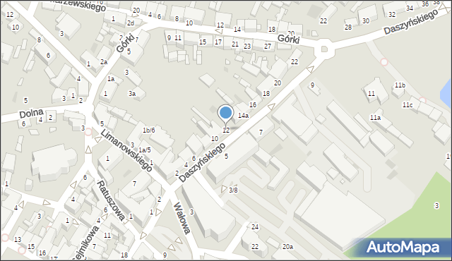 Środa Wielkopolska, Daszyńskiego Ignacego, 12, mapa Środa Wielkopolska