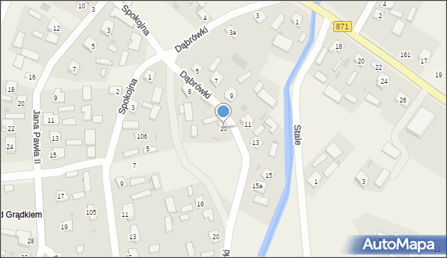 Stale, Dąbrówki, 10, mapa Stale
