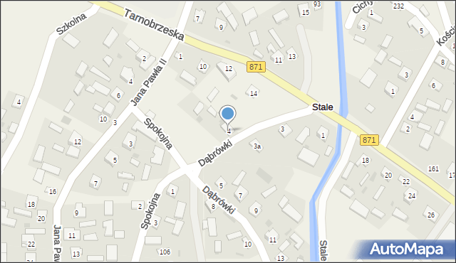 Stale, Dąbrówki, 4, mapa Stale