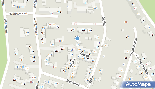 Stalowa Wola, Dąbka Stanisława, płk., 32, mapa Stalowa Wola