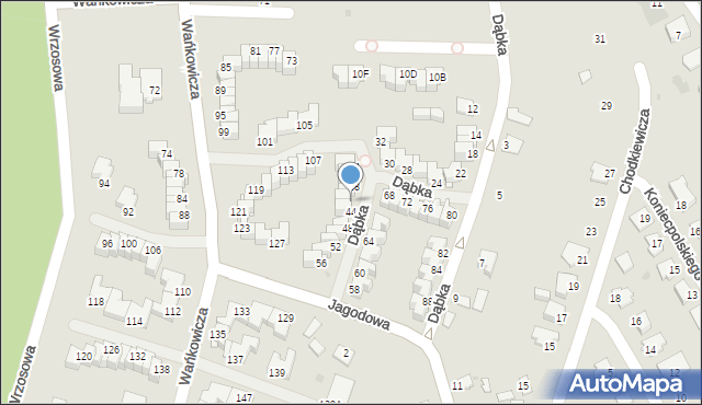 Stalowa Wola, Dąbka Stanisława, płk., 42, mapa Stalowa Wola
