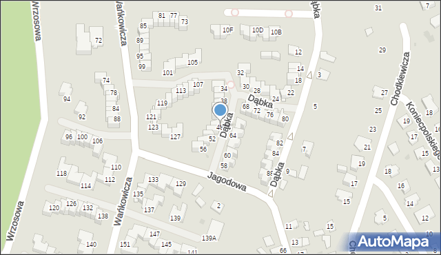 Stalowa Wola, Dąbka Stanisława, płk., 48, mapa Stalowa Wola