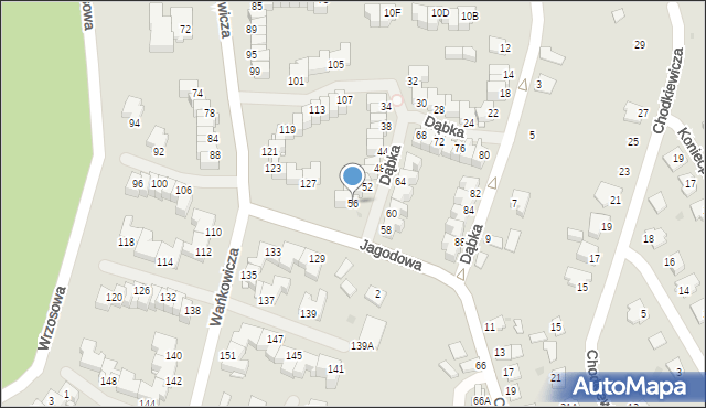 Stalowa Wola, Dąbka Stanisława, płk., 56, mapa Stalowa Wola