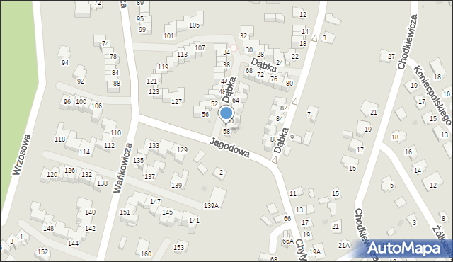 Stalowa Wola, Dąbka Stanisława, płk., 58, mapa Stalowa Wola