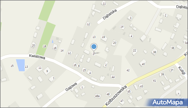 Stany, Dąbalska, 17, mapa Stany