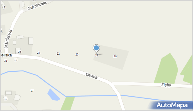 Stare Kościeliska, Dawna, 18, mapa Stare Kościeliska