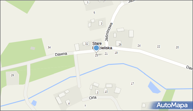 Stare Kościeliska, Dawna, 23, mapa Stare Kościeliska