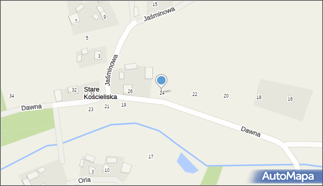 Stare Kościeliska, Dawna, 24, mapa Stare Kościeliska