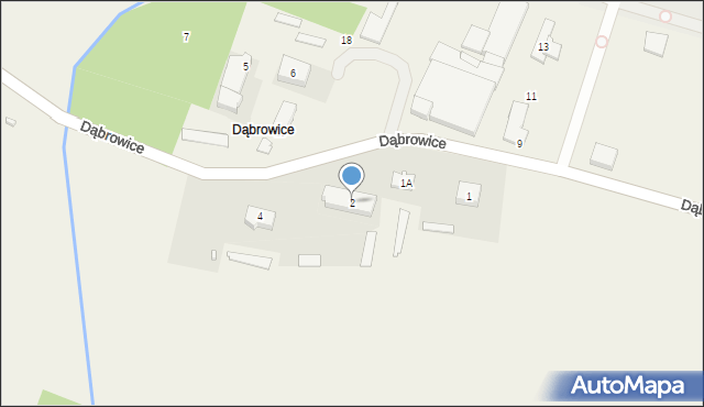 Stare Rowiska, Dąbrowice, 2, mapa Stare Rowiska