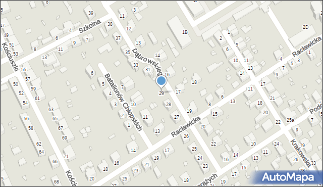 Stargard, Dąbrowskiego Henryka, gen., 29, mapa Stargard