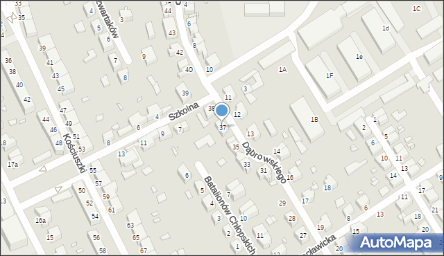 Stargard, Dąbrowskiego Henryka, gen., 37, mapa Stargard