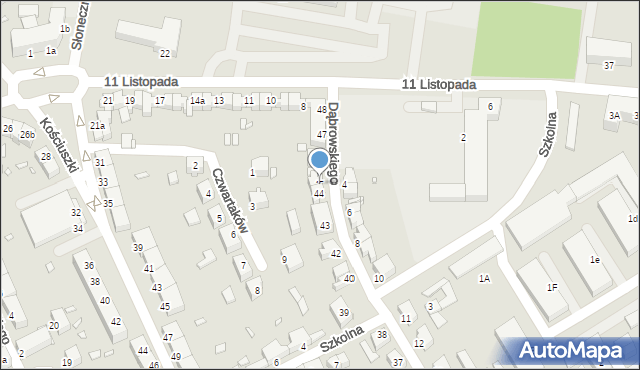 Stargard, Dąbrowskiego Henryka, gen., 45, mapa Stargard