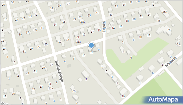 Starogard Gdański, Dąbka Stanisława, płk., 11, mapa Starogard Gdański