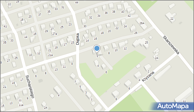 Starogard Gdański, Dąbka Stanisława, płk., 2, mapa Starogard Gdański