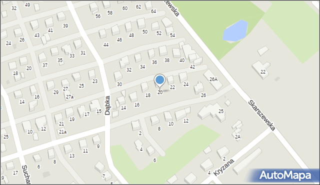 Starogard Gdański, Dąbka Stanisława, płk., 20, mapa Starogard Gdański