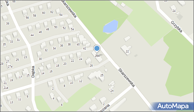 Starogard Gdański, Dąbka Stanisława, płk., 26A, mapa Starogard Gdański