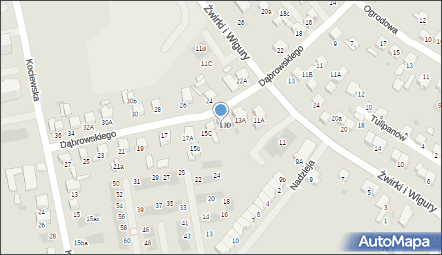 Starogard Gdański, Dąbrowskiego Henryka, gen., 15, mapa Starogard Gdański