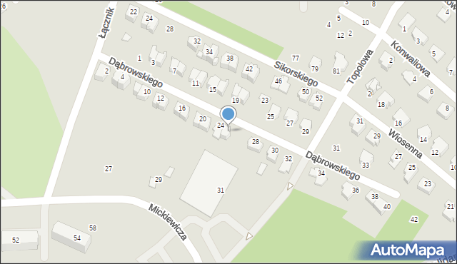 Staszów, Dąbrowskiego Jarosława, gen., 26, mapa Staszów