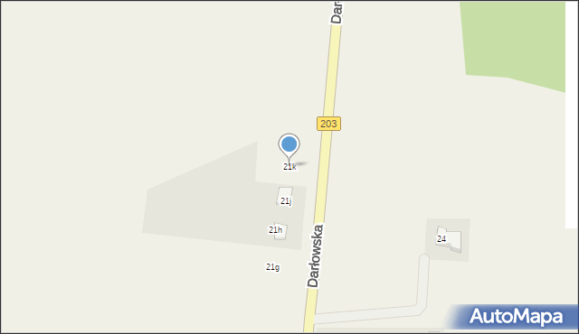 Sucha Koszalińska, Darłowska, 21k, mapa Sucha Koszalińska