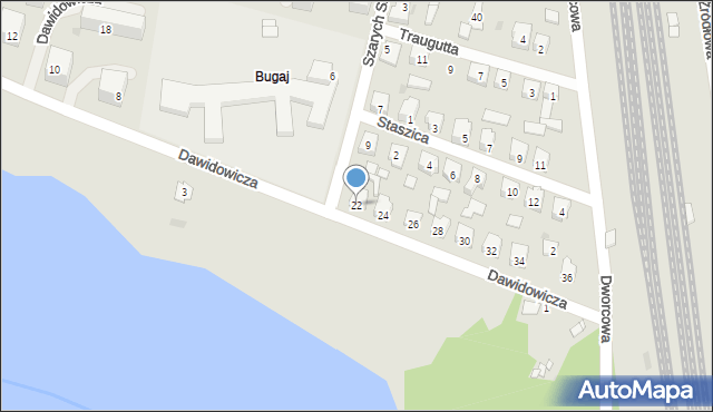 Suchedniów, Dawidowicza, 22, mapa Suchedniów