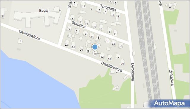 Suchedniów, Dawidowicza, 30, mapa Suchedniów