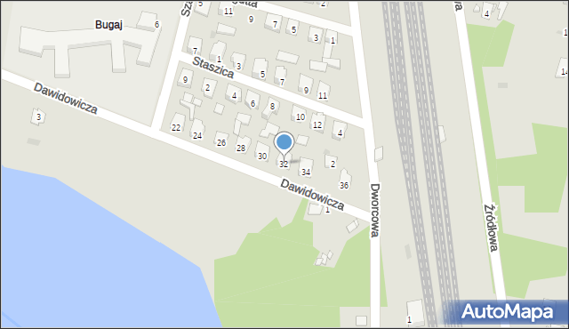 Suchedniów, Dawidowicza, 32, mapa Suchedniów