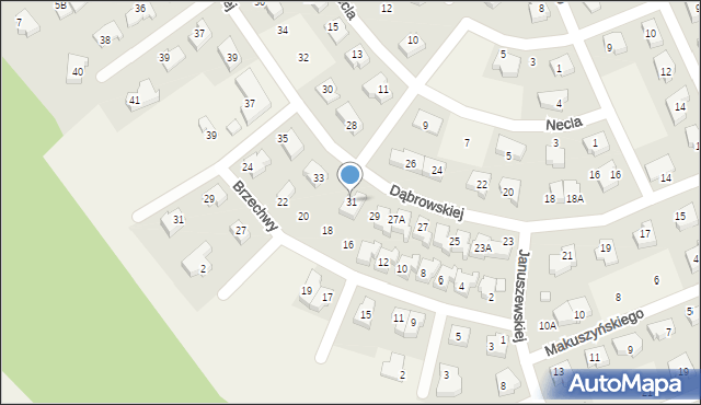 Suchy Dwór, Dąbrowskiej Marii, 31, mapa Suchy Dwór