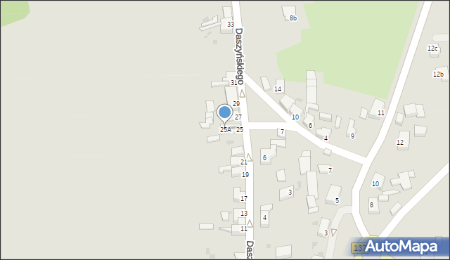 Sulęcin, Daszyńskiego Ignacego, 25A, mapa Sulęcin