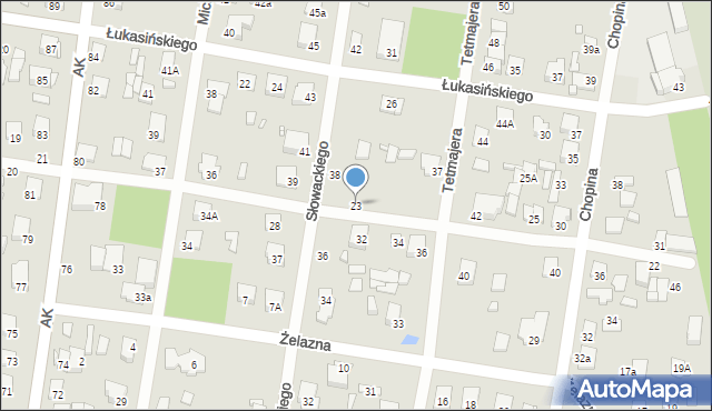 Sulejówek, Dąbrowskiego, 23, mapa Sulejówek