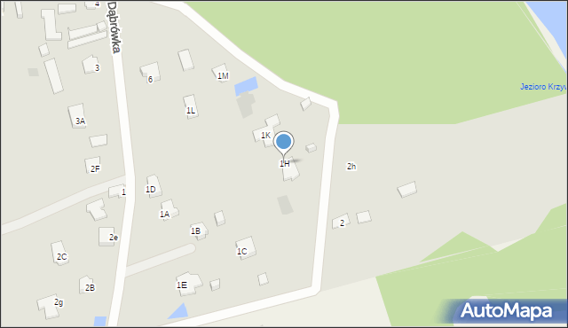 Suwałki, Dąbrówka, 1H, mapa Suwałk