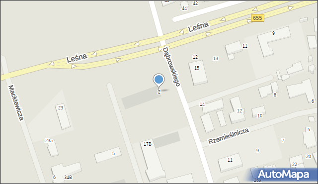 Suwałki, Dąbrowskiego-Łupaszki Jerzego, ppłk., 2, mapa Suwałk