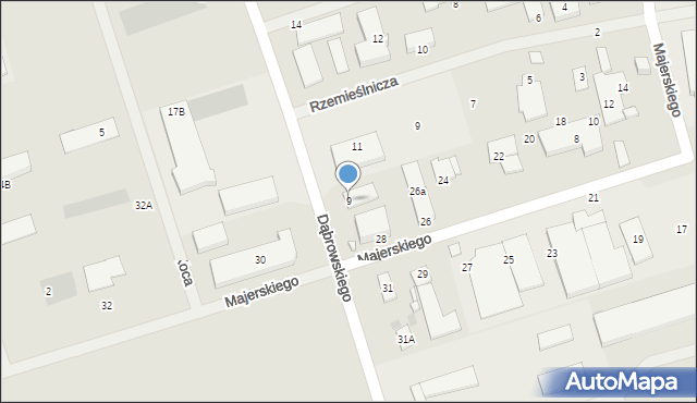 Suwałki, Dąbrowskiego-Łupaszki Jerzego, ppłk., 9, mapa Suwałk