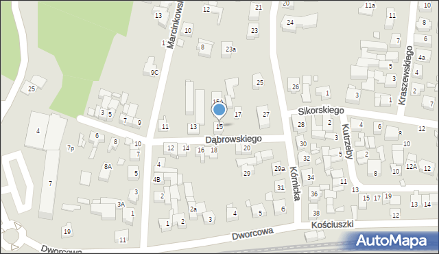 Swarzędz, Dąbrowskiego Jarosława, gen., 15, mapa Swarzędz