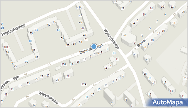 Świdnica, Dąbrowskiego Jarosława, gen., 7, mapa Świdnicy