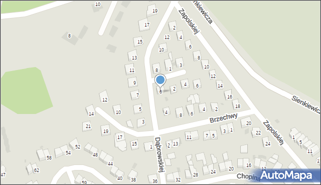 Świecie, Dąbrowskiej Marii, 6, mapa Świecie