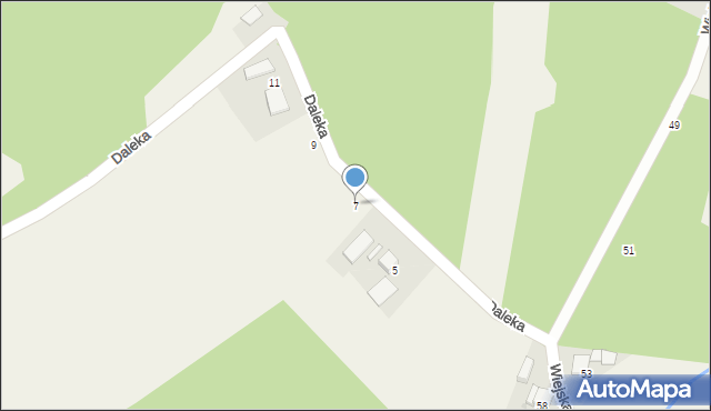 Szczejkowice, Daleka, 7, mapa Szczejkowice