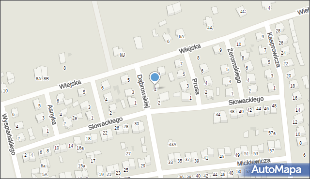 Szubin, Dąbrowskiej Marii, 4, mapa Szubin