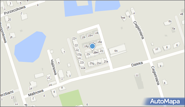 Szubin, Daleka, 20n, mapa Szubin