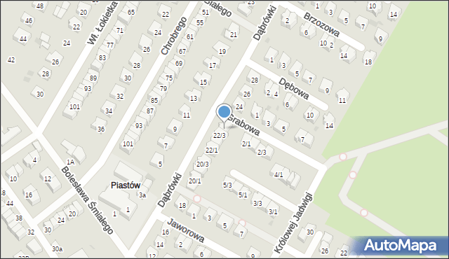 Tarnobrzeg, Dąbrówki, 22/4, mapa Tarnobrzegu