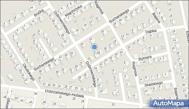 Tarnów, Dąbka Stanisława, 21a, mapa Tarnów