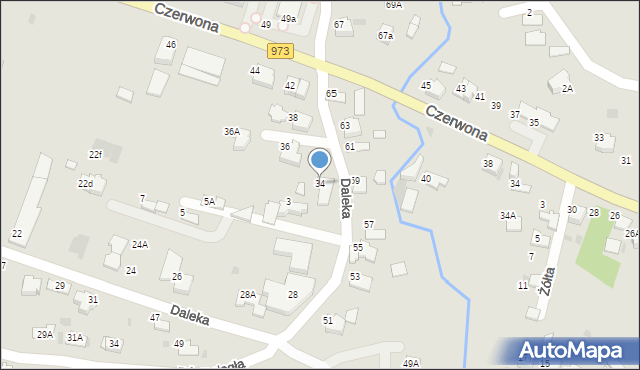 Tarnów, Daleka, 34, mapa Tarnów