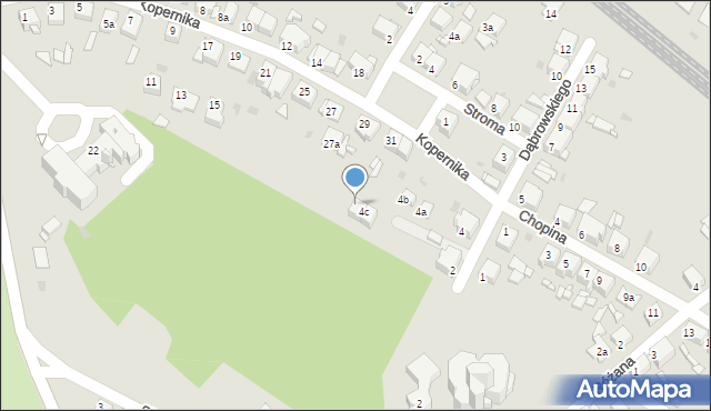 Tarnowskie Góry, Dąbrowskiego Henryka, gen., 4d, mapa Tarnowskie Góry