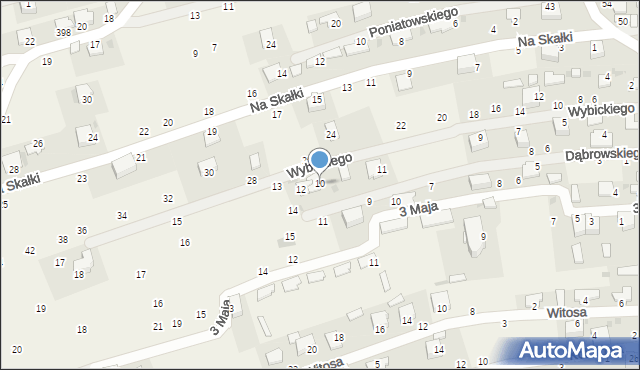 Tenczynek, Dąbrowskiego Henryka, gen., 10, mapa Tenczynek