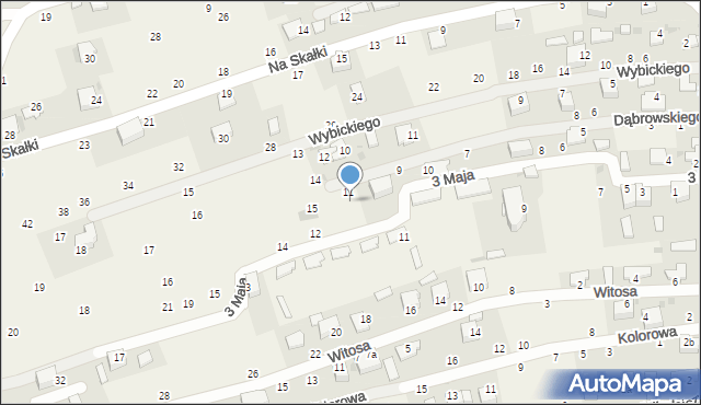 Tenczynek, Dąbrowskiego Henryka, gen., 13, mapa Tenczynek