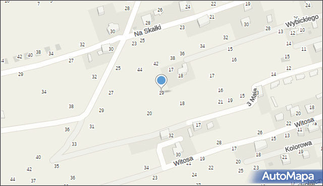 Tenczynek, Dąbrowskiego Henryka, gen., 19, mapa Tenczynek