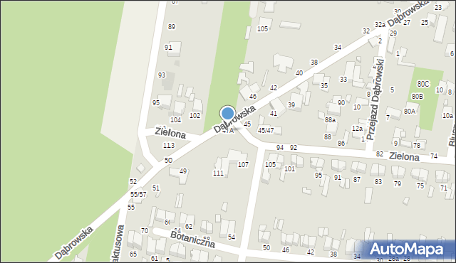 Tomaszów Mazowiecki, Dąbrowska, 47A, mapa Tomaszów Mazowiecki