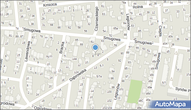 Tomaszów Mazowiecki, Dąbrowska, 6, mapa Tomaszów Mazowiecki