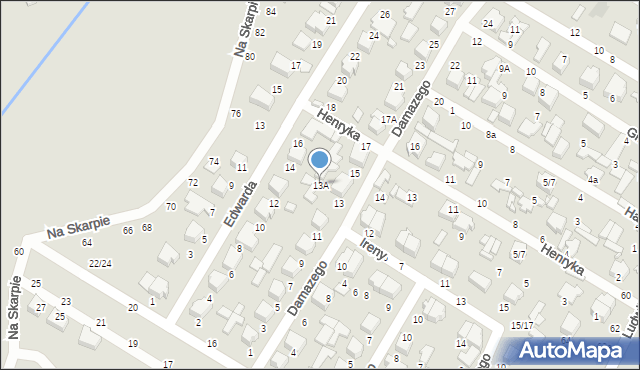 Tomaszów Mazowiecki, Damazego, 13A, mapa Tomaszów Mazowiecki